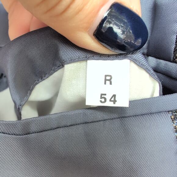 Vintage Franco Lanzetti Silk Wool Tailored Tweed Suit Jacket Men's 54R - Picture 5 of 10